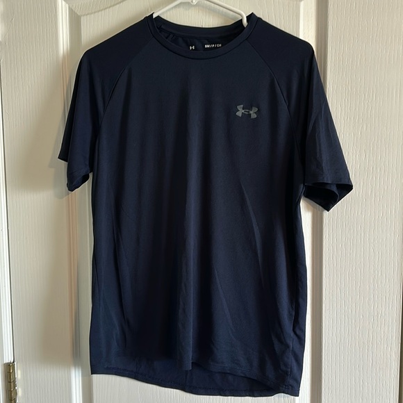 Men’s Under Armour Small “The Tech Tee” Navy Blue T-shirt - Picture 1 of 5